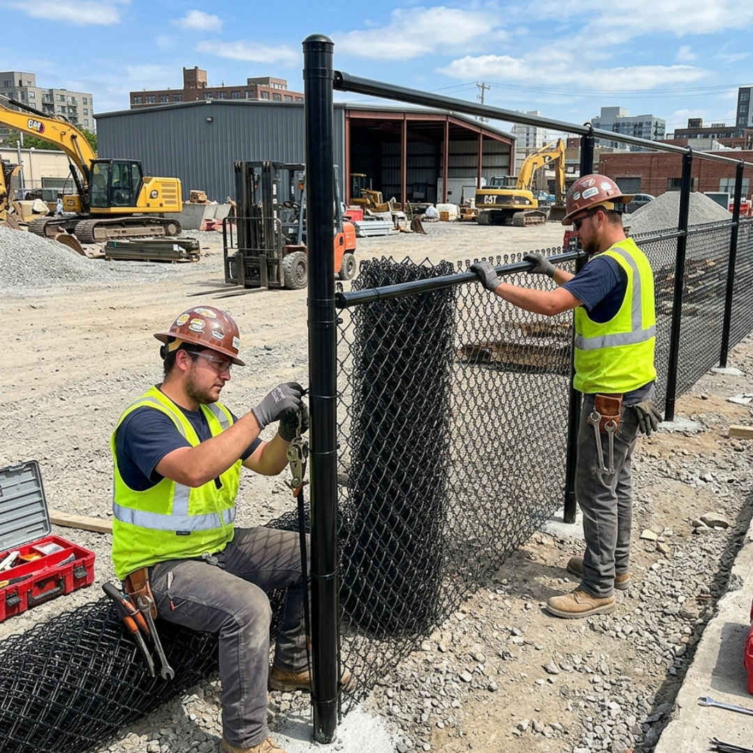 Commercial chain link fence installation Buffalo NY